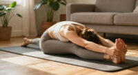 All You Need Is This Simple Yoga Pose To Ease Tight Hips—and You Can Do It From Your Bed